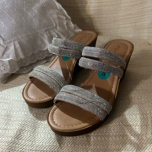 Chic Silver Women's Sandals